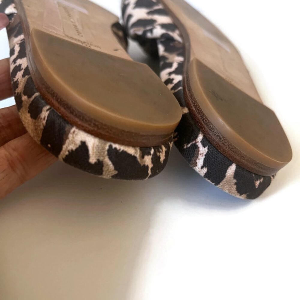 Veronica Beard Women's Leopard Print Sandals - Picture 7 of 8